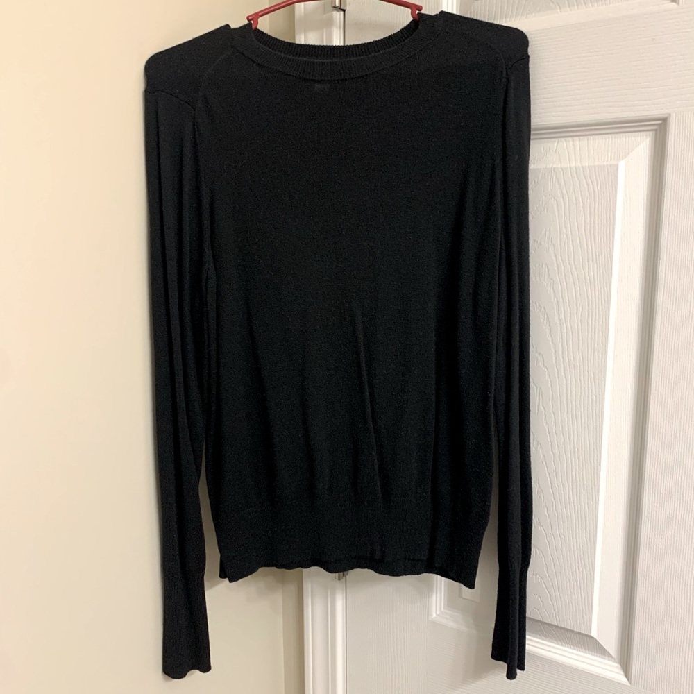 A New Day Black Crew Neck Sweater Large